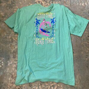 Skin and Bones Mens T-Shirt Surfer Graphic Skeleton Live Fast Ride Hard Tee 2XL